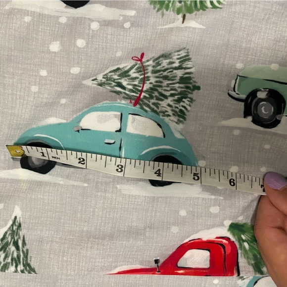 Bundle of Festive Polar Bear and Car Print Fabric 4 way stretch - Picture 7 of 8